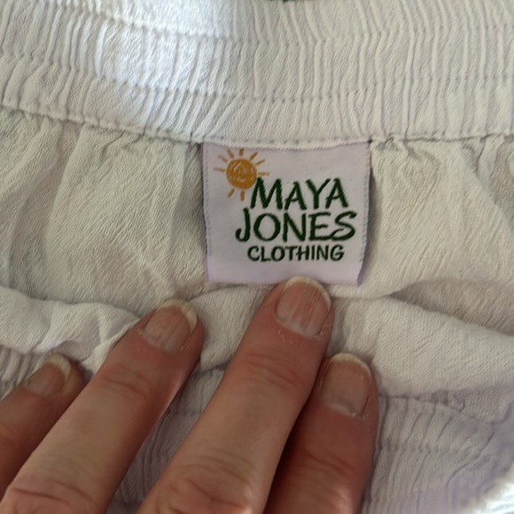 Maya Jones White Gauze Pull on Tiered Skirt - Picture 5 of 6